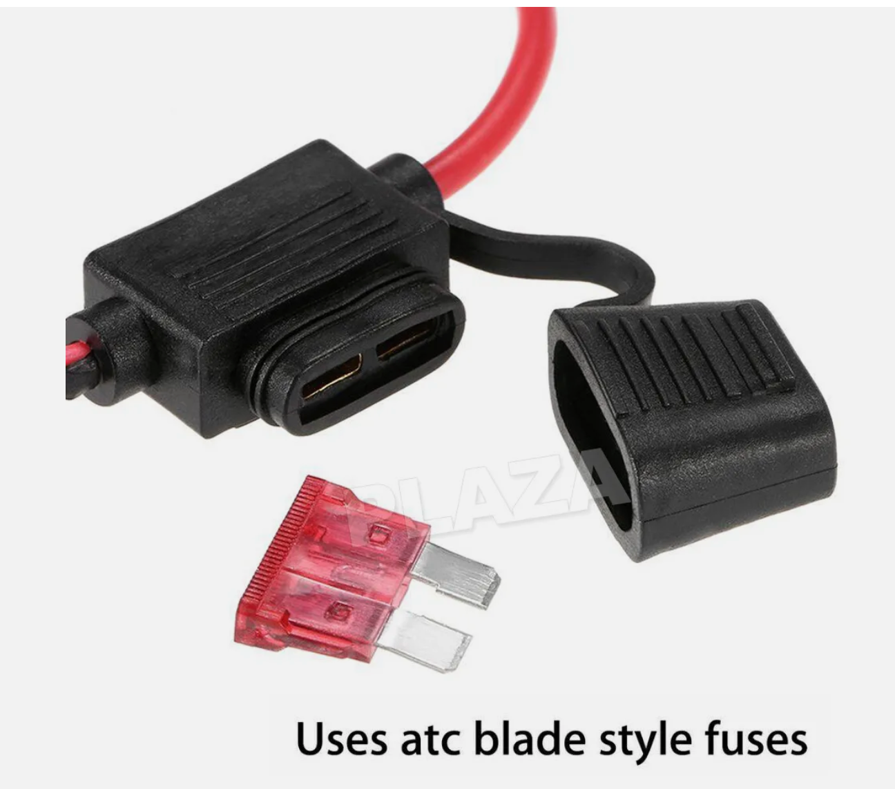 10x Standard Blade Fuse Holder Splash Proof 40A 12 AWG Cable In Line Car Auto