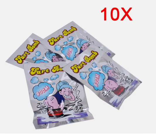 10xFart Bomb Bombs Bag Very Smelly Novelty Stink Prank Gag Trick Joke Game