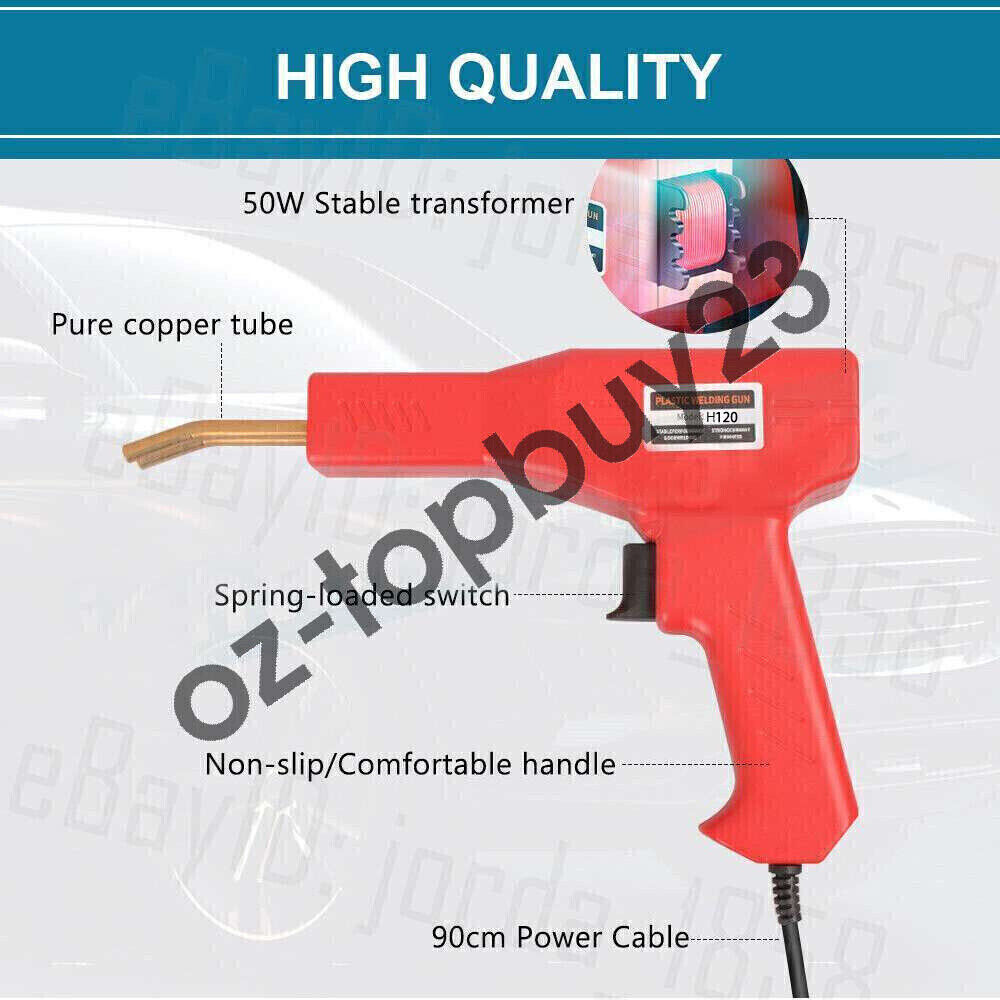 Plastic Welding 120W Machine Stapler Welder Garage Tool Repair Kit Car Bumper