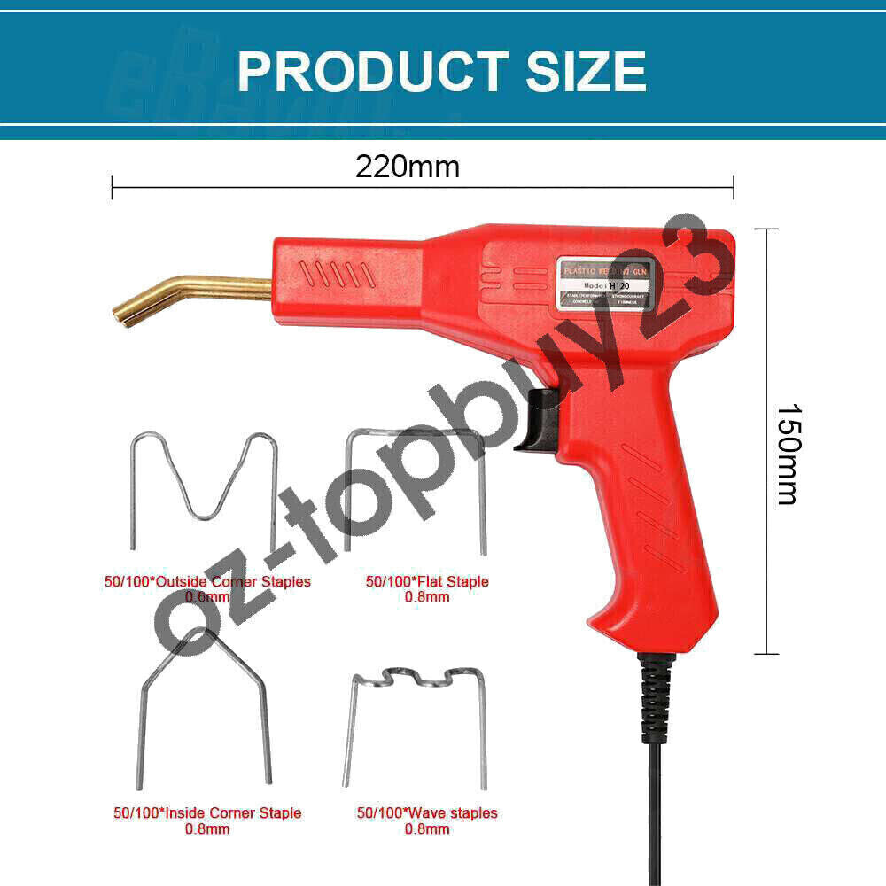 Plastic Welding 120W Machine Stapler Welder Garage Tool Repair Kit Car Bumper