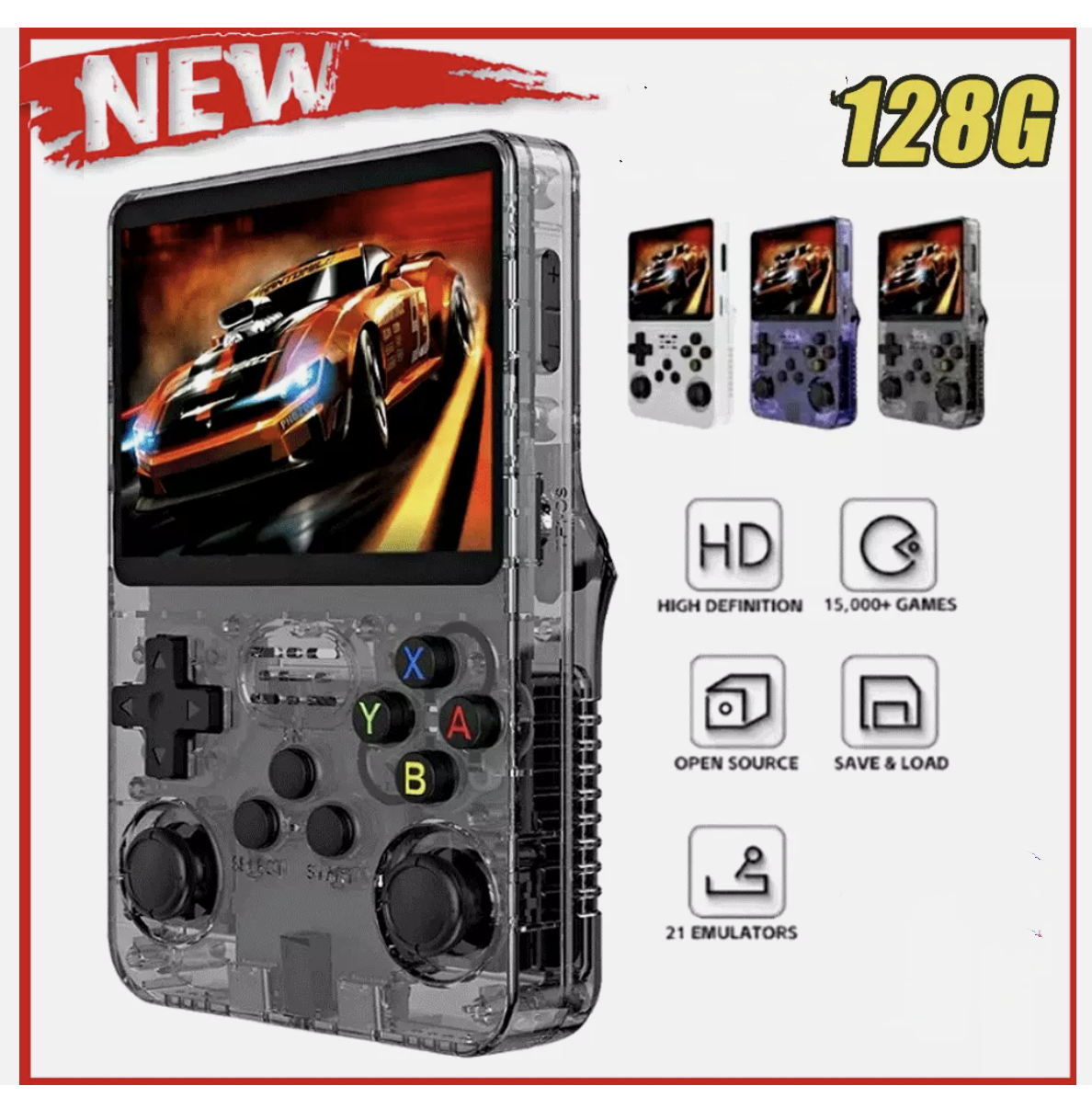 128GB Portable Wireless Retro Video Game Console Gaming Stick Handheld Mini Gameboy