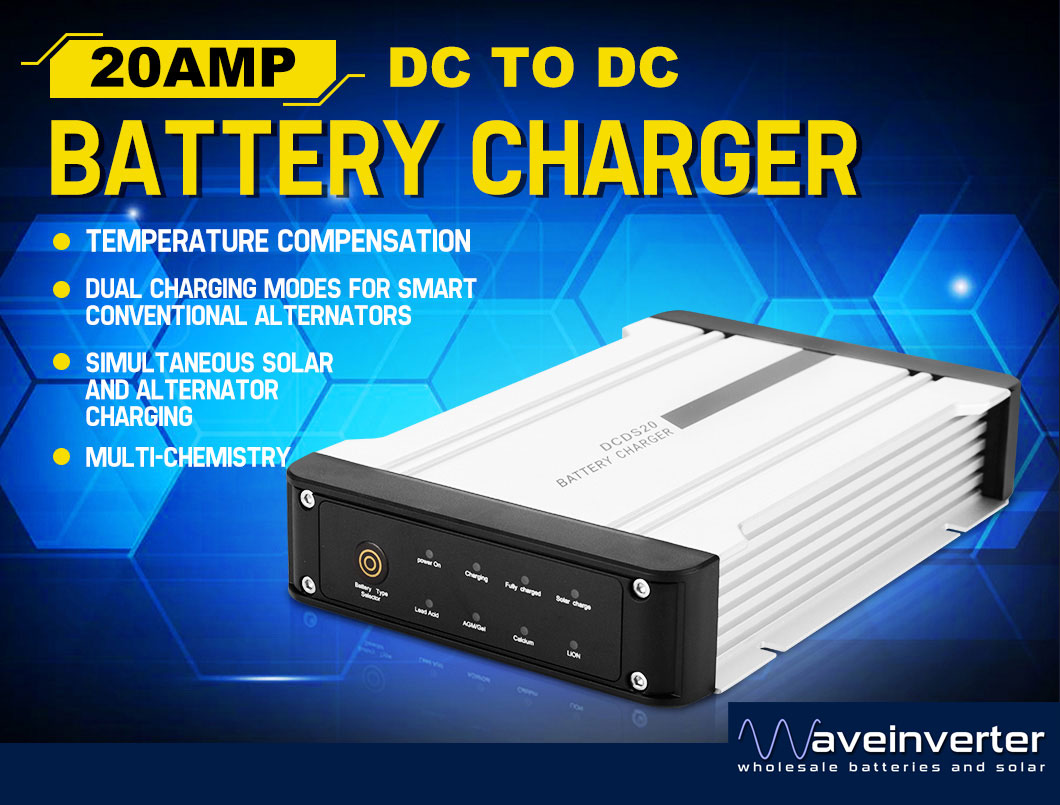 20A DC to DC Battery Charger Dual Battery System Isolator Solar Lithium 12V