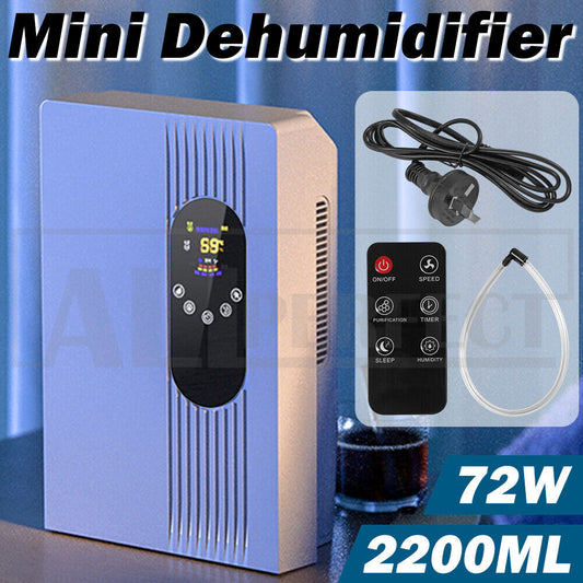 2200ML Mini Dehumidifier LED Display Air Dryer Moisture proof Absorber Machine