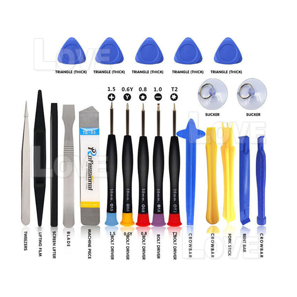 22 in 1 Mobile Phone Repair Tools Kit Set Spudger Pry Opening Tool Screwdriver