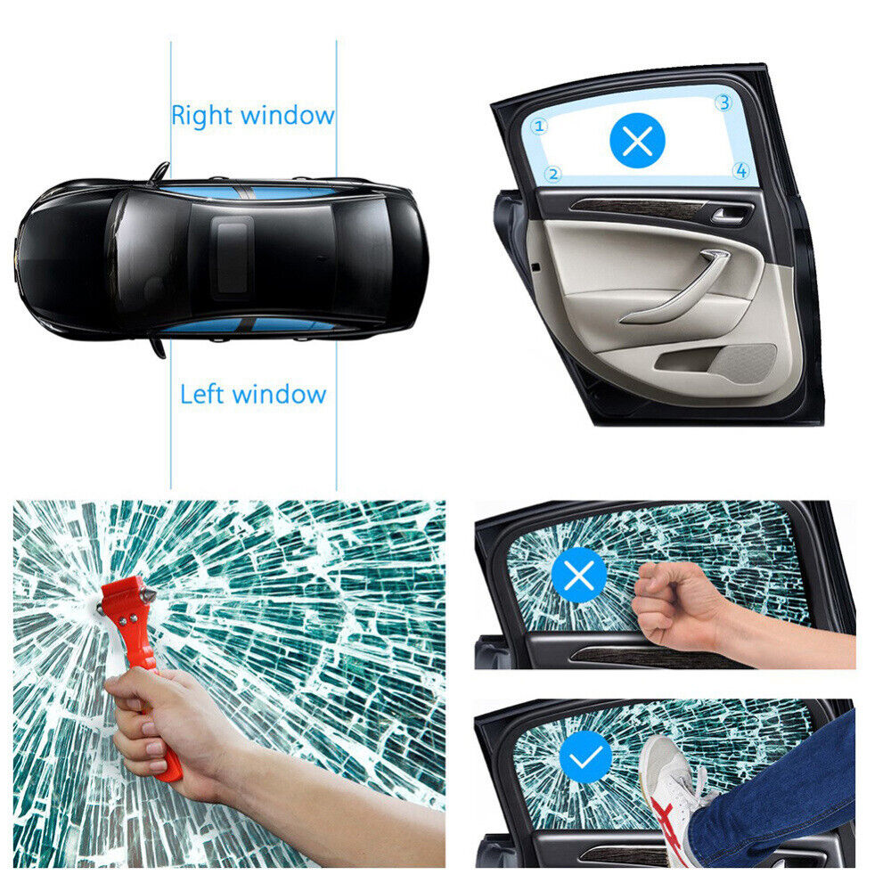 2X Car Emergency Hammer Window Glass Breaker Seat Belt Cutter Safety Escape Tool