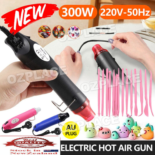 300W Electric DIY Heat Gun Hot Air Gun For Crafts Epoxy Resin Shrink Wrap Viny