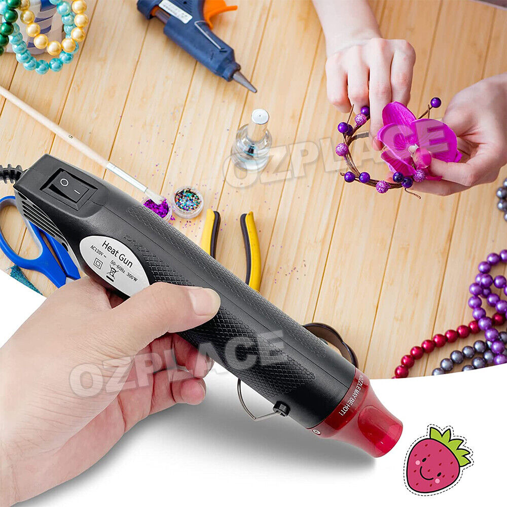 300W Electric DIY Heat Gun Hot Air Gun For Crafts Epoxy Resin Shrink Wrap Viny