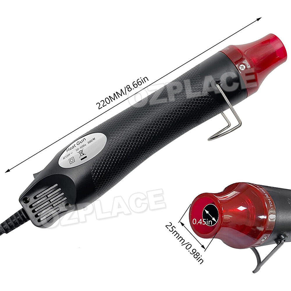 300W Electric DIY Heat Gun Hot Air Gun For Crafts Epoxy Resin Shrink Wrap Viny