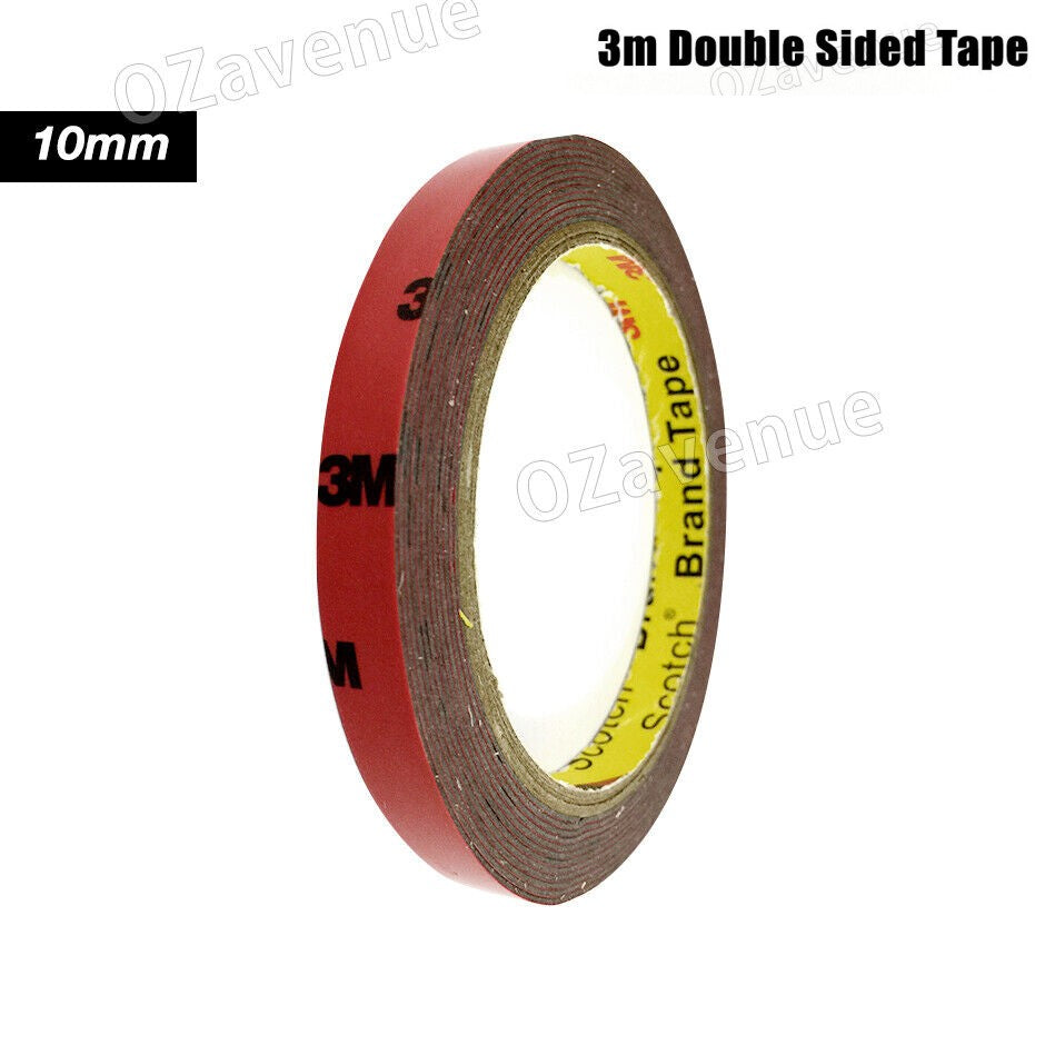 3M Strong Permanent Double Sided Super Sticky Versatile Roll Tape Vehicle 10mm