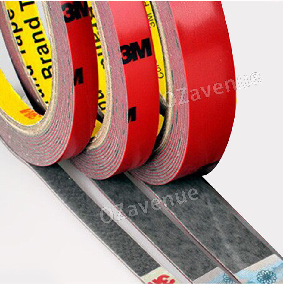 3M Strong Permanent Double Sided Super Sticky Versatile Roll Tape Vehicle 10mm