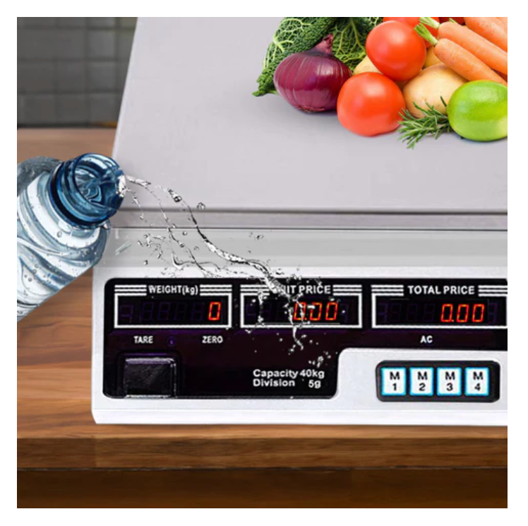 Electronic Digital Kitchen Scale Commercial Shop 40KG 5g Food Weight Scales