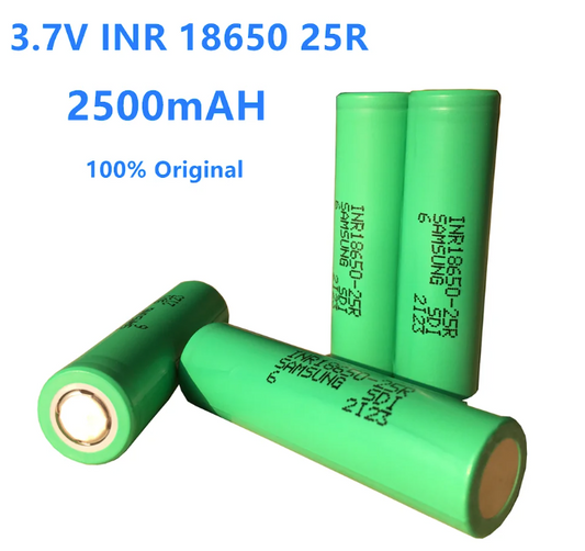 4x18650 2500mAh 3.6v Battery Li-Ion Rechargable