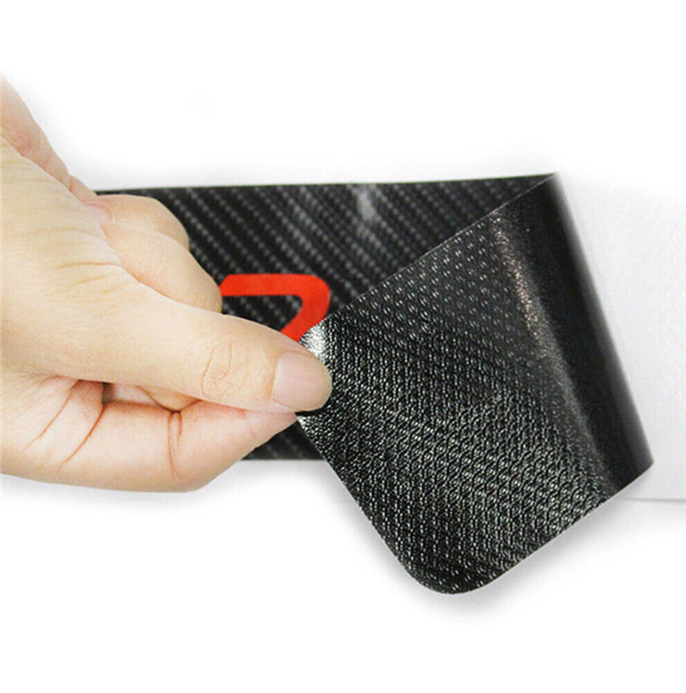 4x Carbon Fiber Car Door Plate Sill Scuff Cover Anti-Scratch Sticker Accessories