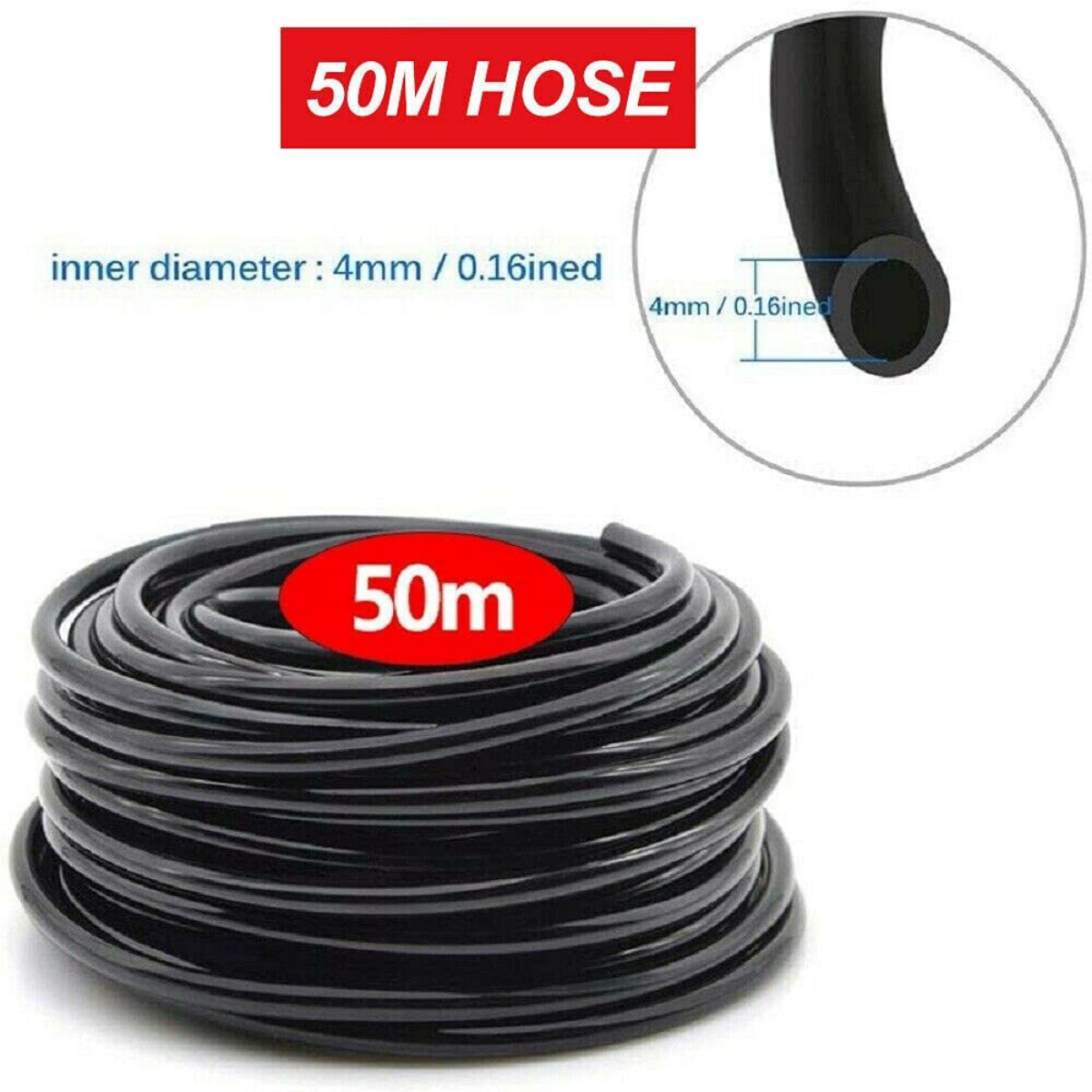 50M Hose Garden Irrigation System with Timer Plant Watering DIY Micro Drip Kits