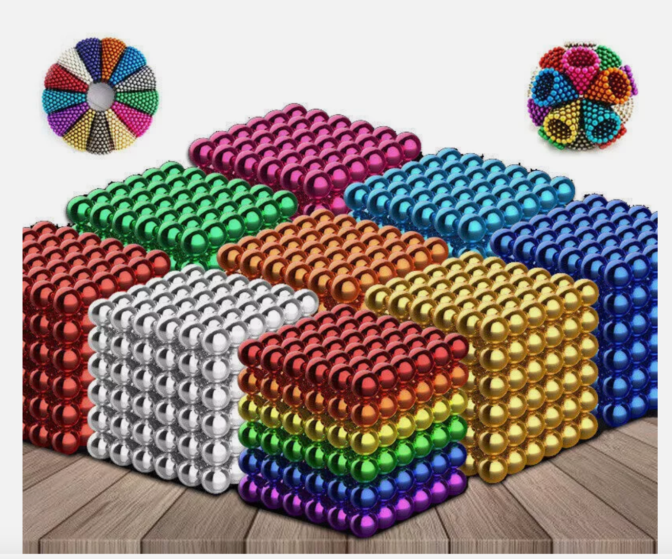 512pcs Magnetic Beads Balls Fidget Desk Adults Toys Office Magnetic Beads Fidget