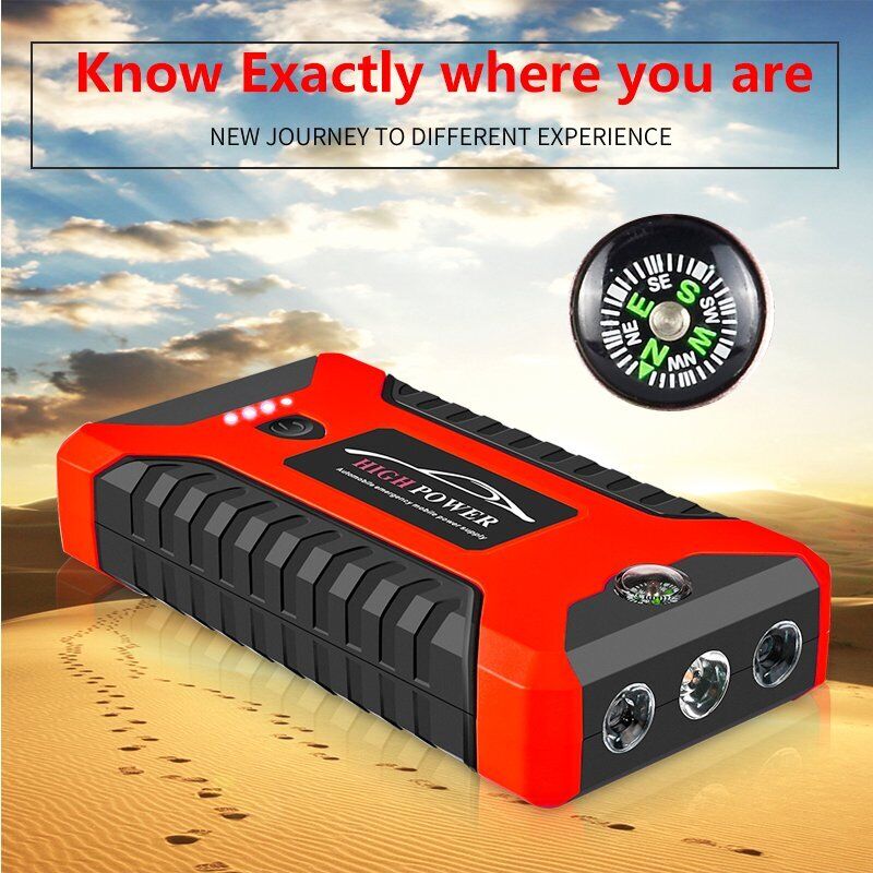 Car Jump Starter 99800mAh Power Bank Pack Vehicle Charger Battery Engine Booster