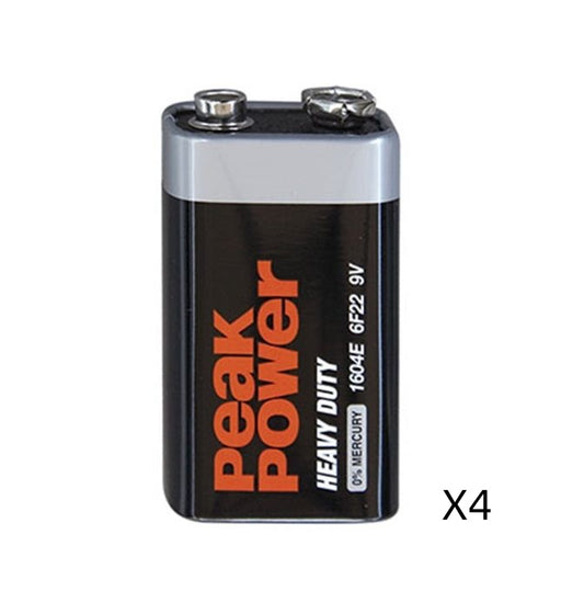 4x 9V Battery 6F22 Battery