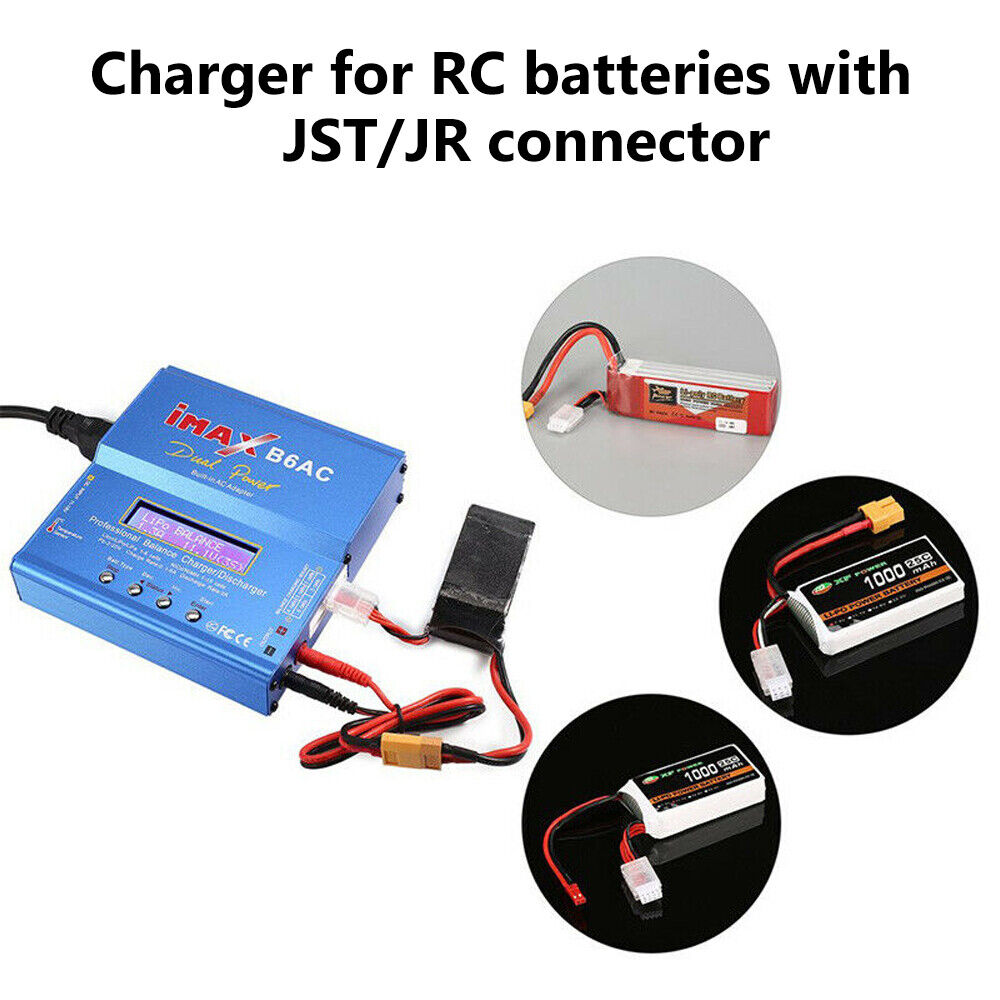 RC Lipo Charger Lithium NiMh Battery Balance Discharger AC Digital IMax B6AC 80W