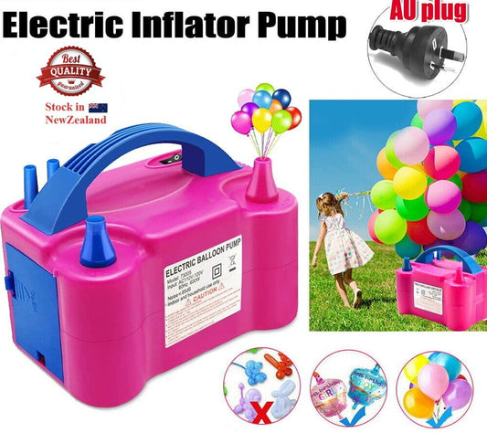 Electric Balloon Pump Ballon Inflator 600W 2Nozzles Portable