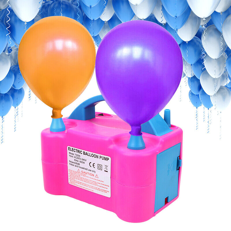 Electric Balloon Pump Ballon Inflator 600W 2Nozzles Portable