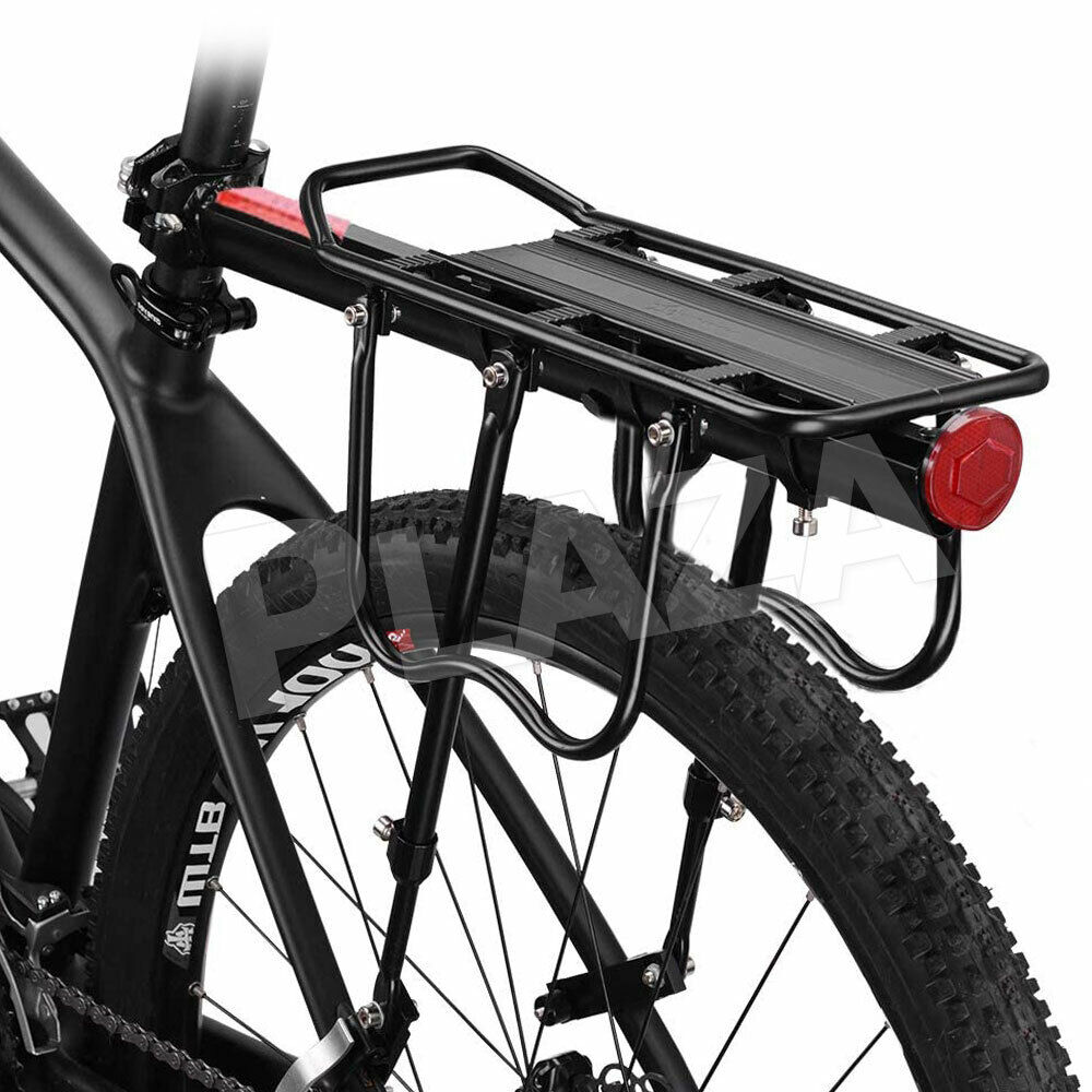 Bike Rear Rack Seat Luggage Carrier Bicycle Mountain Mount Pannier Black