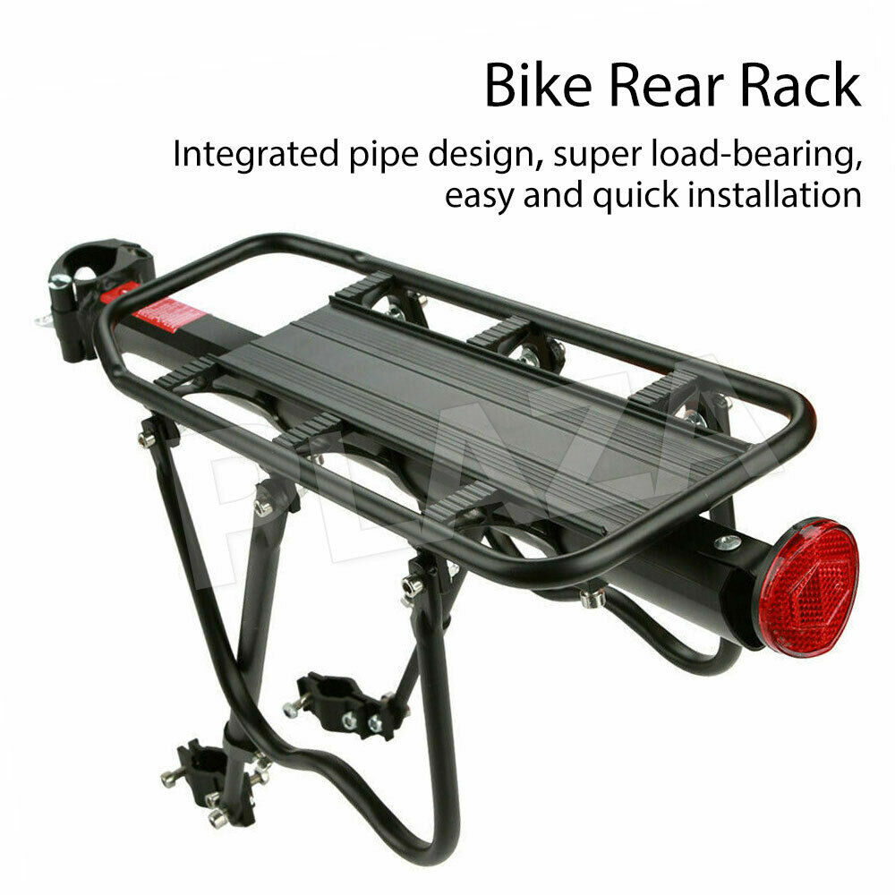 Bike Rear Rack Seat Luggage Carrier Bicycle Mountain Mount Pannier Black