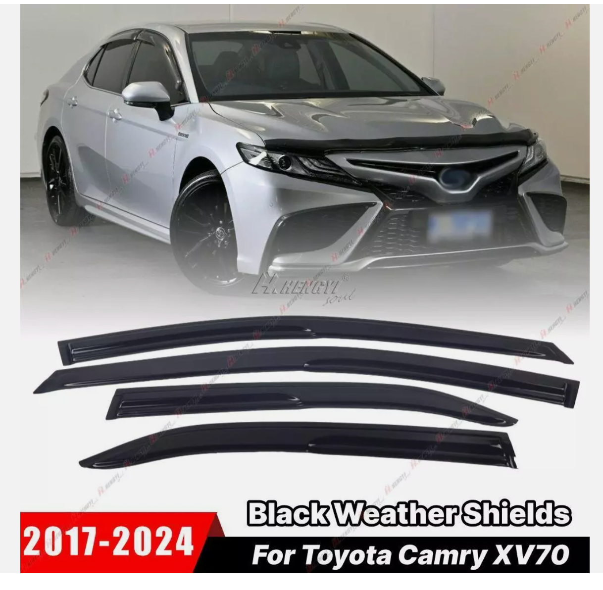 Weathershield Weather Shields Window Visor for Toyota Camry 2018-2024 Sun Visors