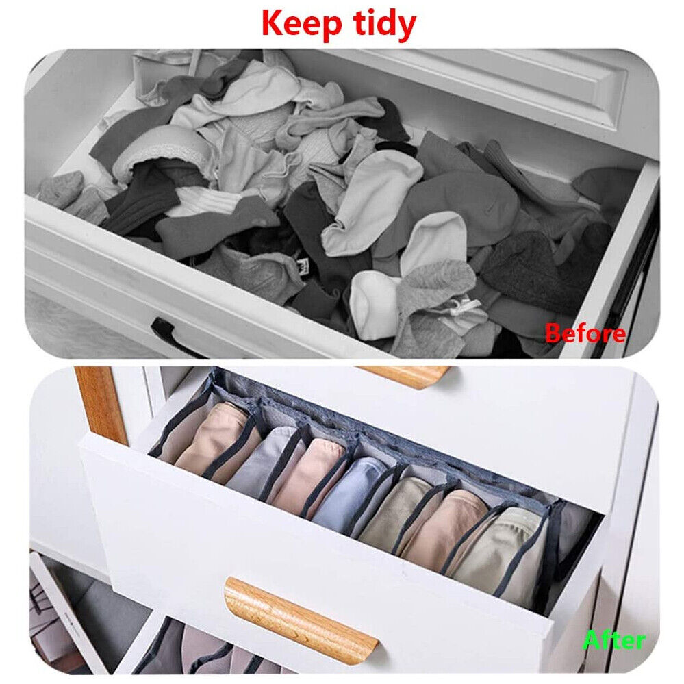 Grids Drawer Organiser Divider Jeans Sock Underwear Storage Closet Wardrobe