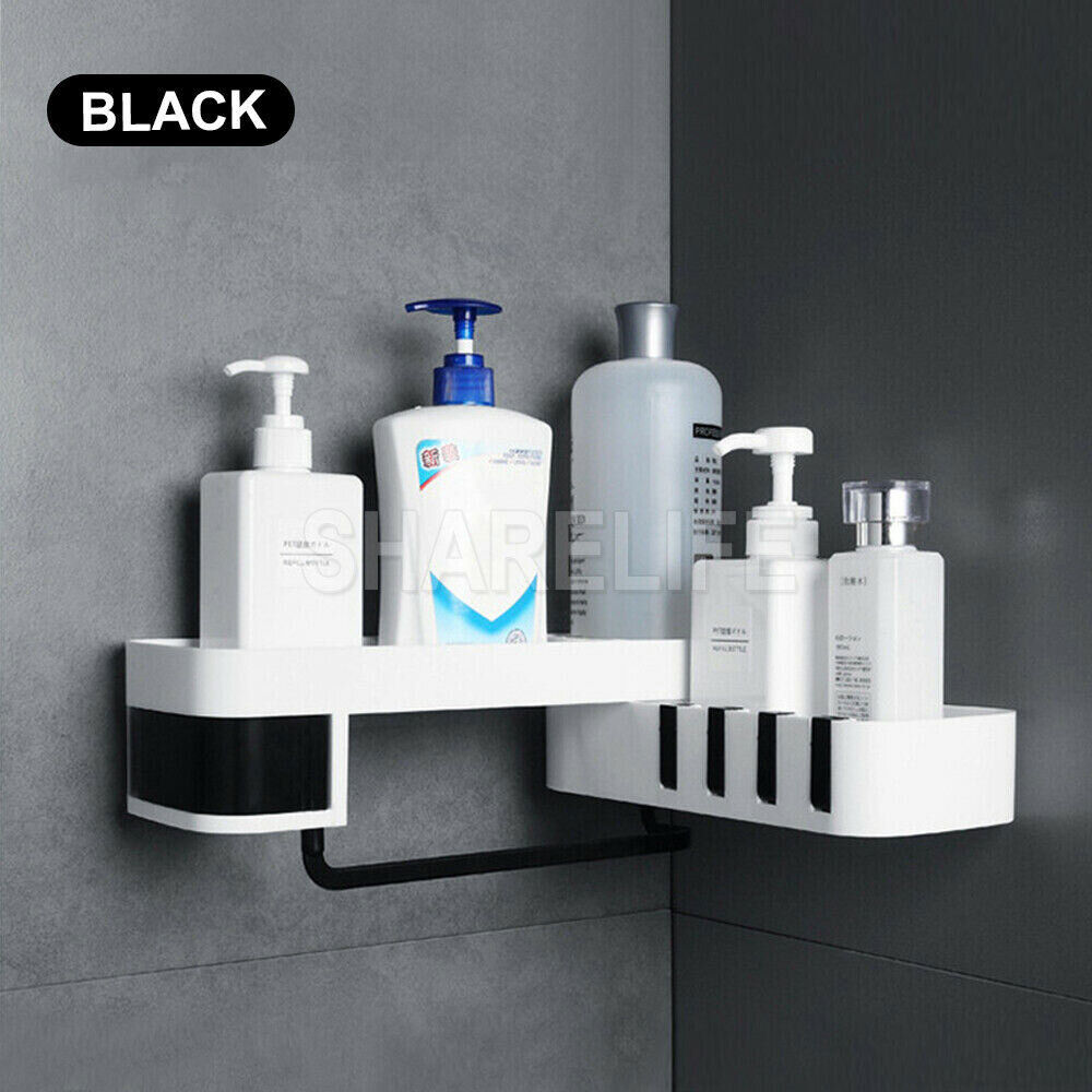 Bathroom Corner Shower Shelf Shampoo Soap Holder Storage Rack Organiser Caddy