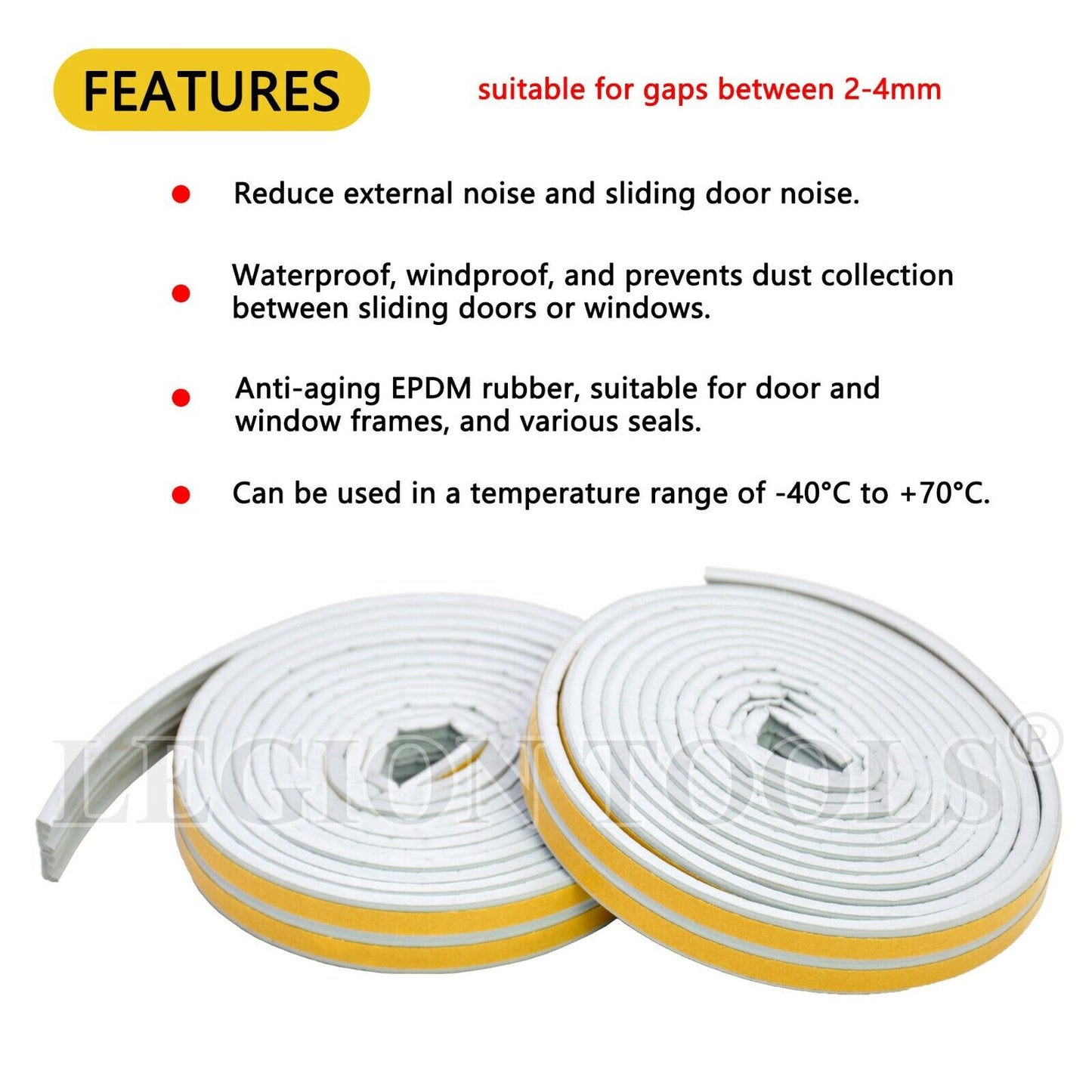 Door & Window Frame Weather Seal Strip