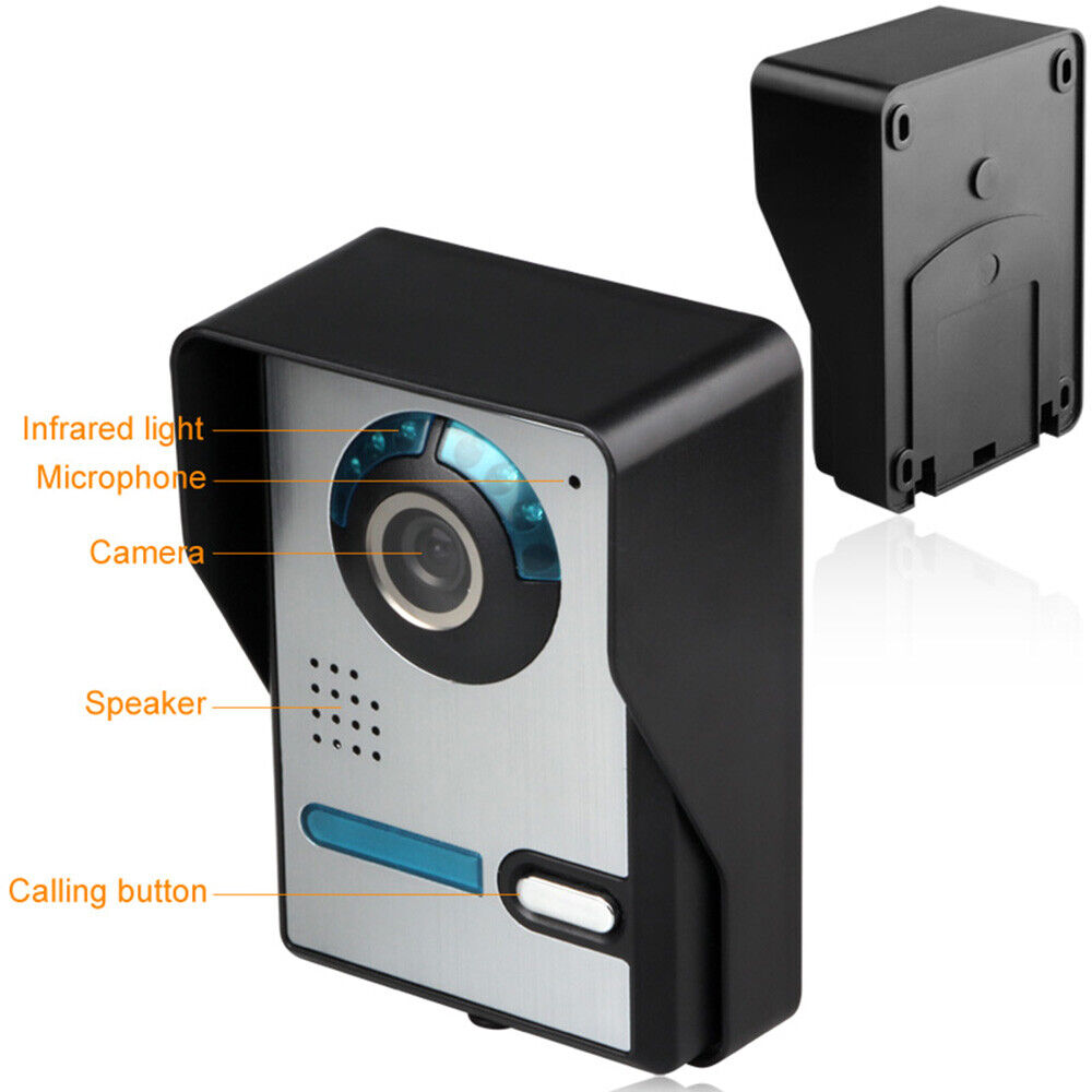 Video Doorbell Intercom 7"Color Door Phone Security System Night Vision +Monitor