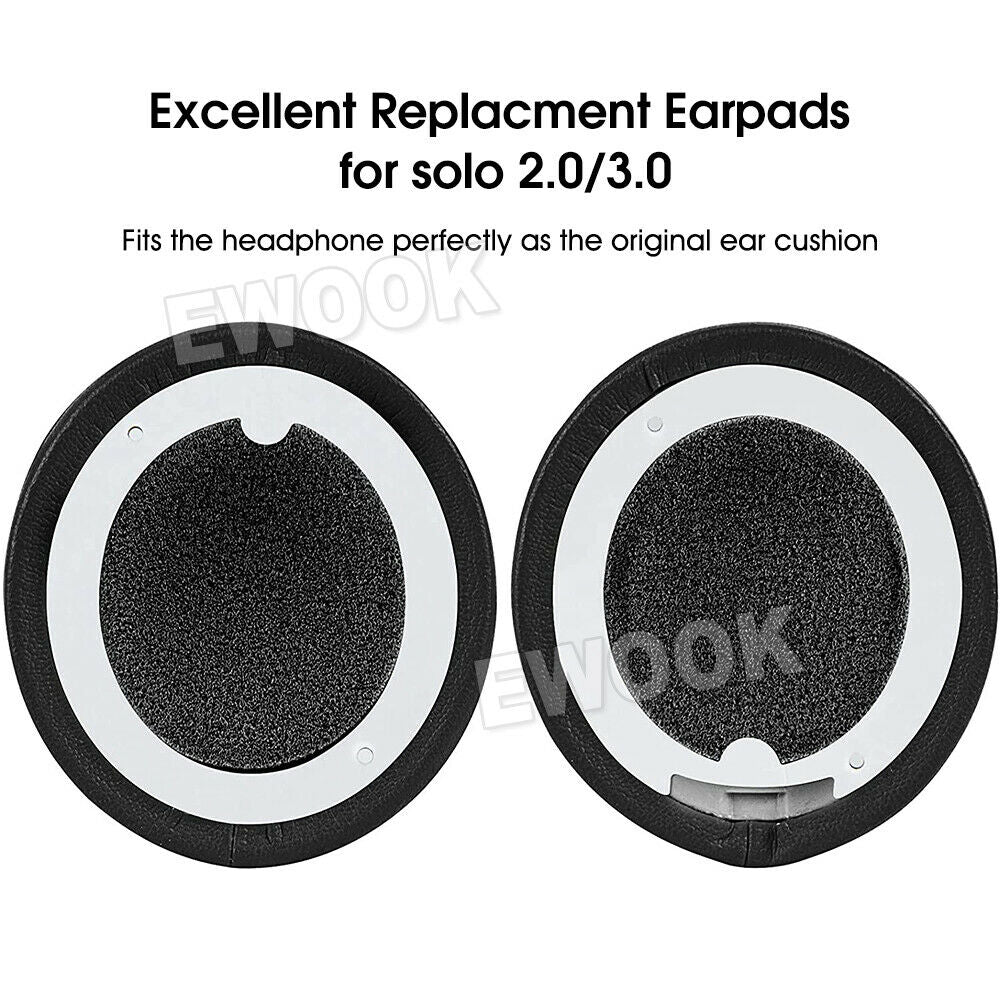 Replacement Ear Pads earpad Cushion For Beats by Dr Dre Solo 2.0/3.0 Headphone