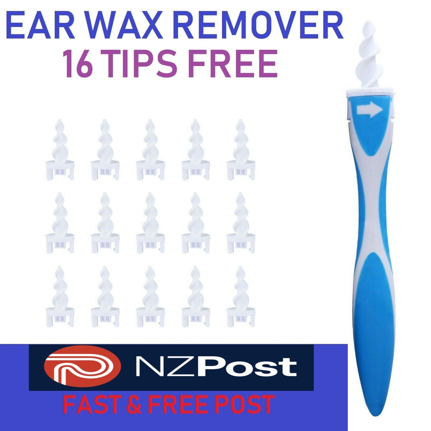 Soft Ear Wax Cleaner Removal Multi earwax Remover Spiral Safe Tip Tool