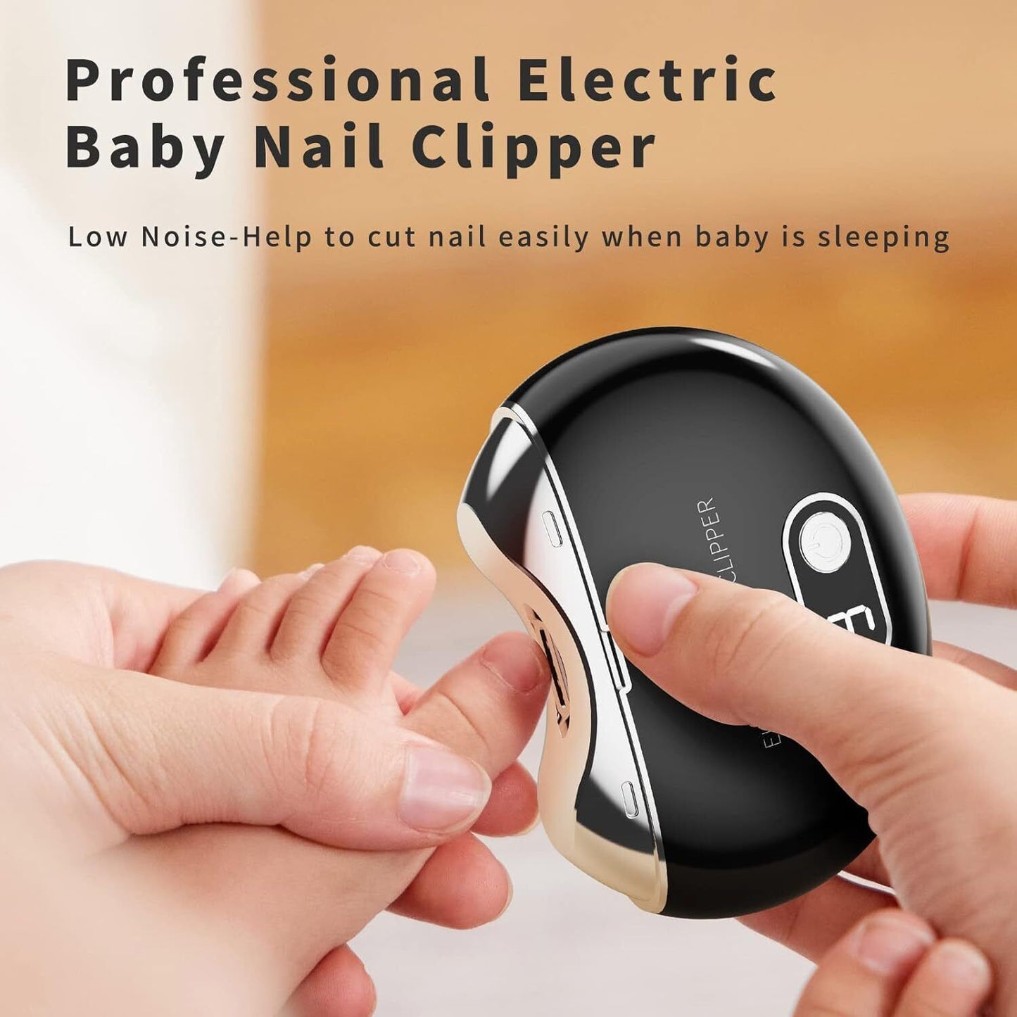 Electric Nail Clippers Automatic Nail Clipper Trimmer Cutter Manicure USB Safety