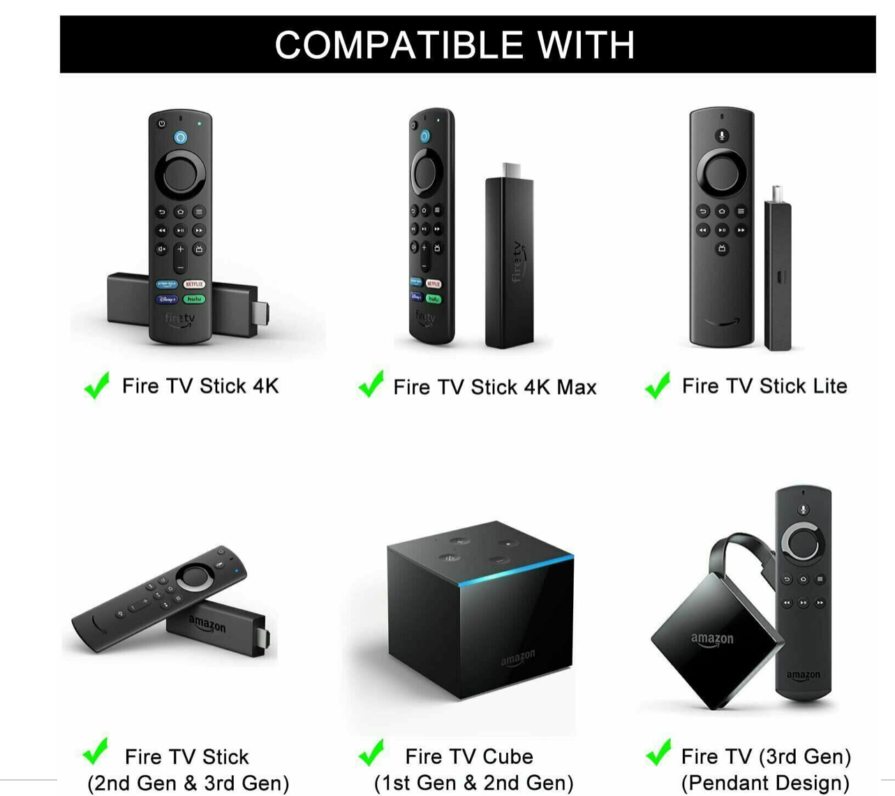 Replace L5B83G For Amazon Fire TV Stick 4K Fire TV Cube Voice Remote Control