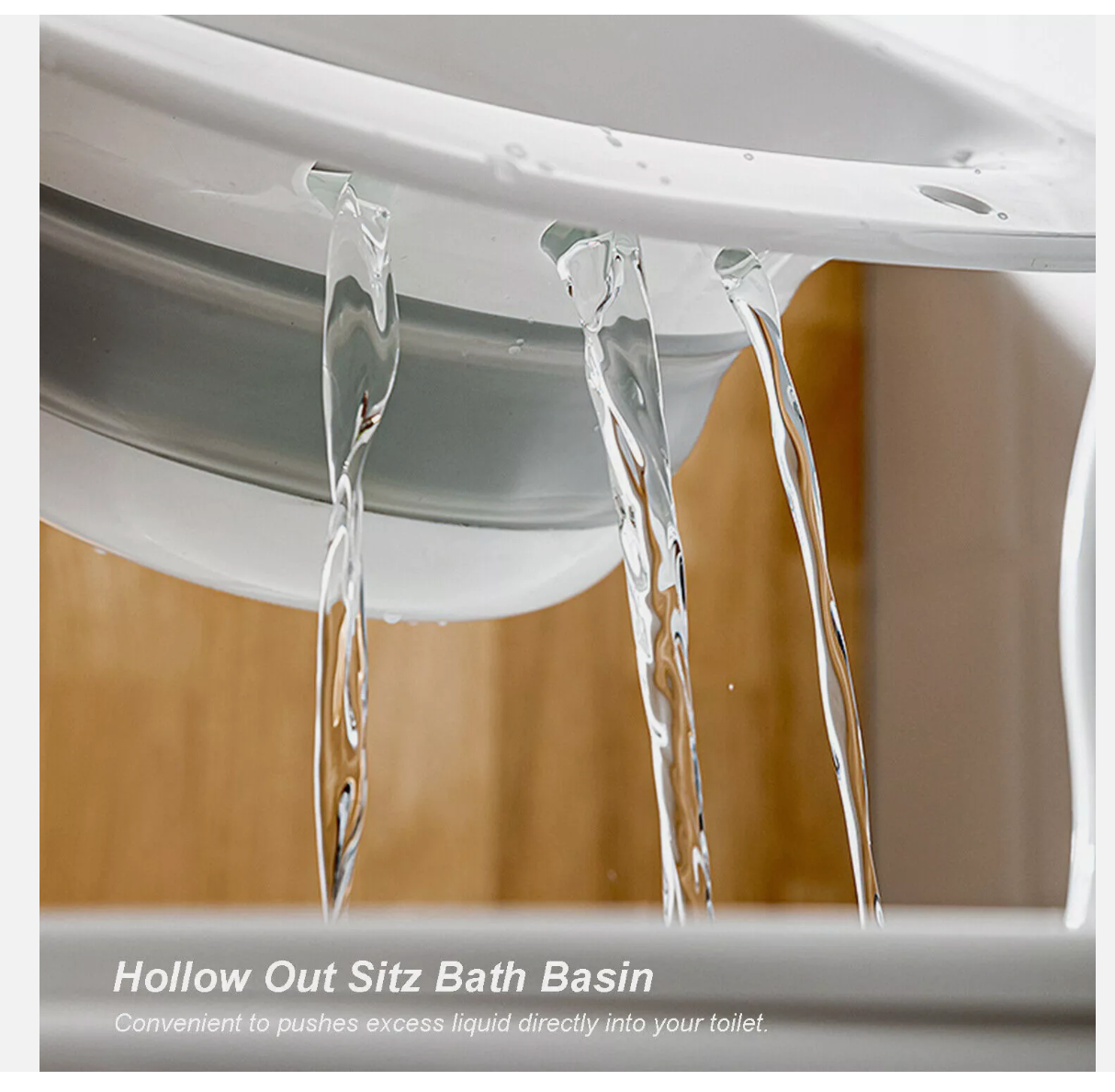 Foldable Hanging Toilet Sitz Bath for Postpartum Hemorrhoids Patients Healing