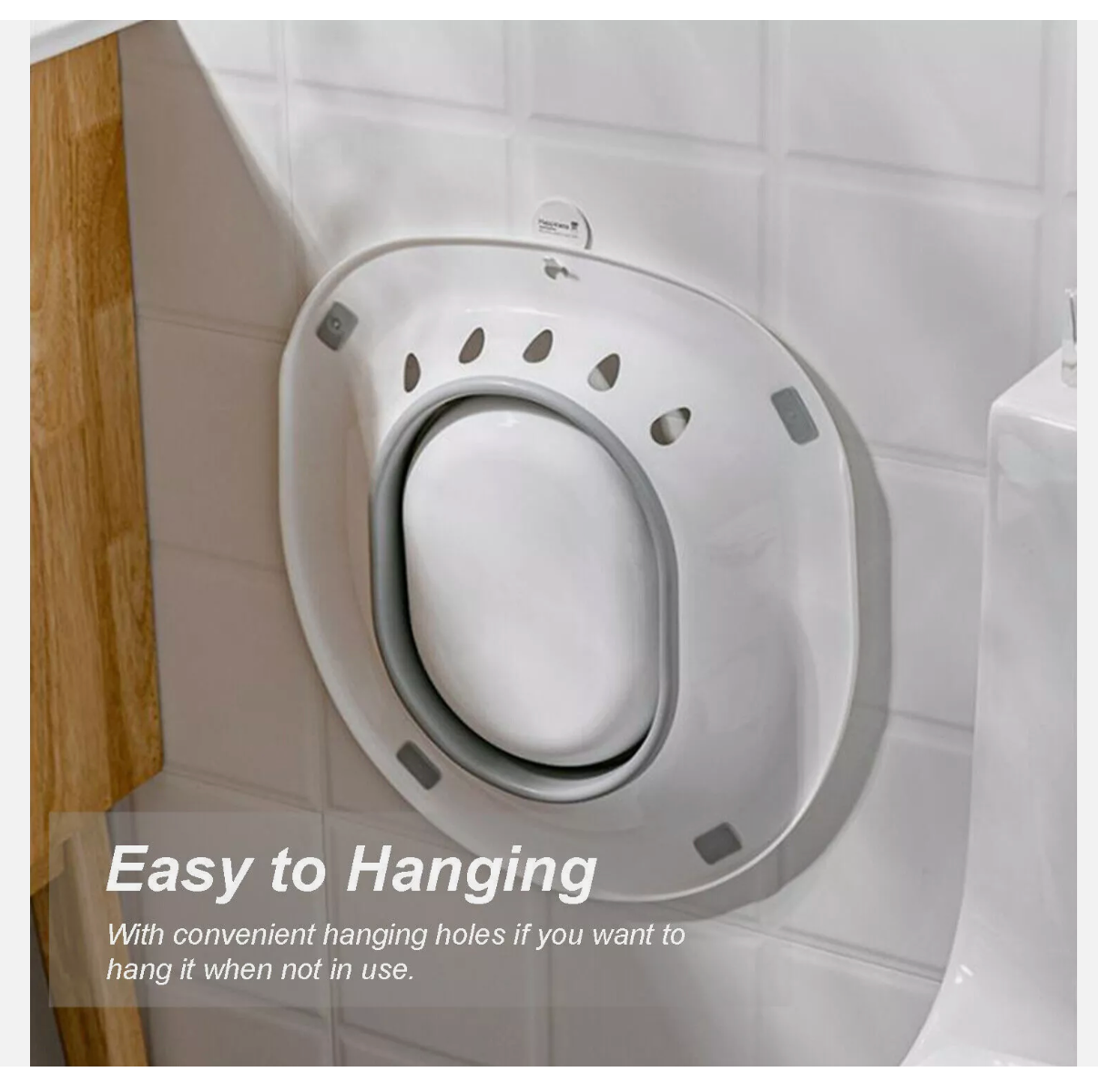 Foldable Hanging Toilet Sitz Bath for Postpartum Hemorrhoids Patients Healing