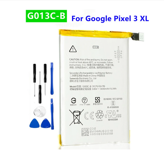 Replacement Battery 3430mAh For HTC Google Pixel 3 XL 3XL Pixel XL 3+ Tools