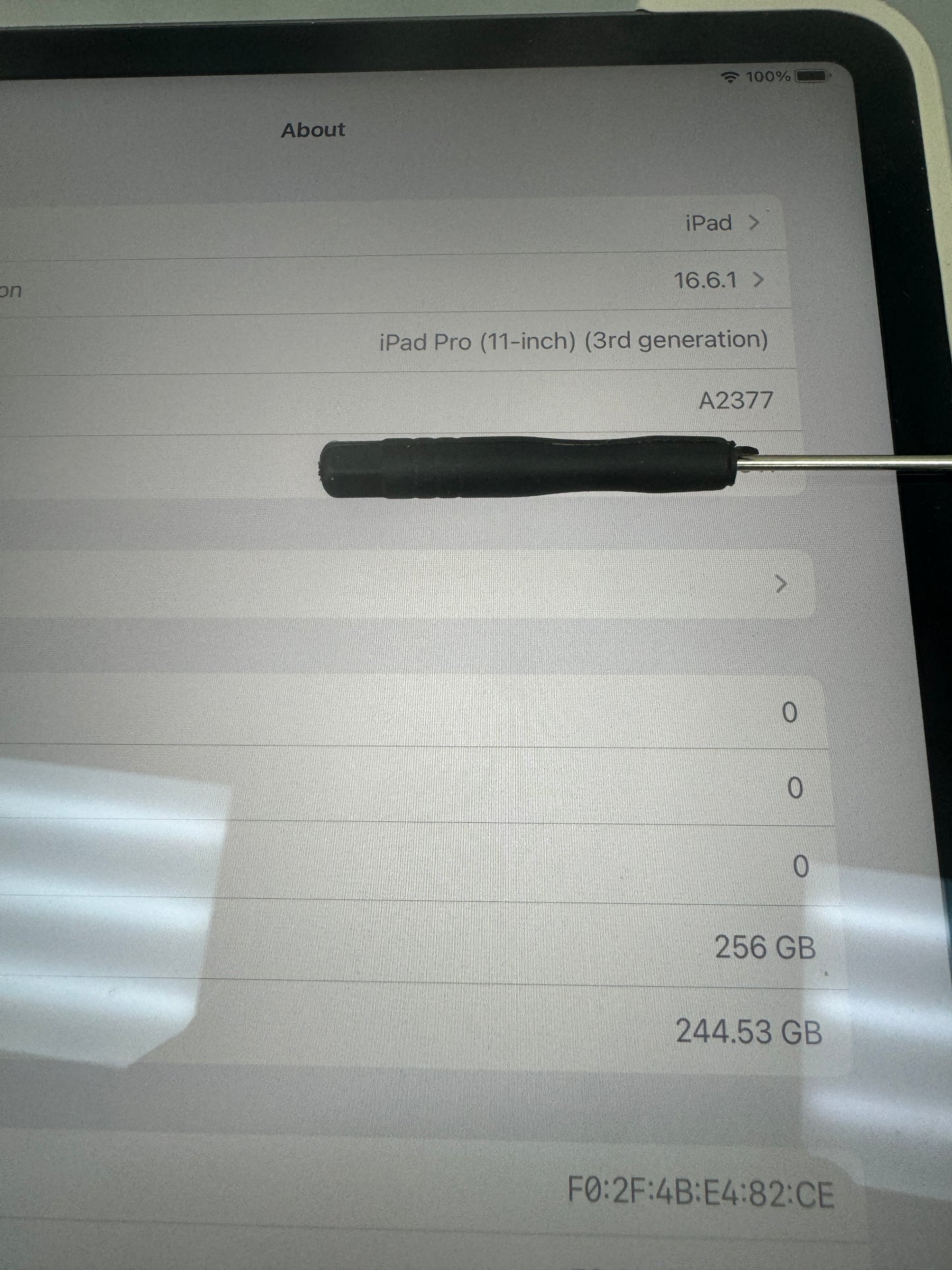 Very Good iPad Pro 11''(3rd) M1 256GB Battery Health 98%