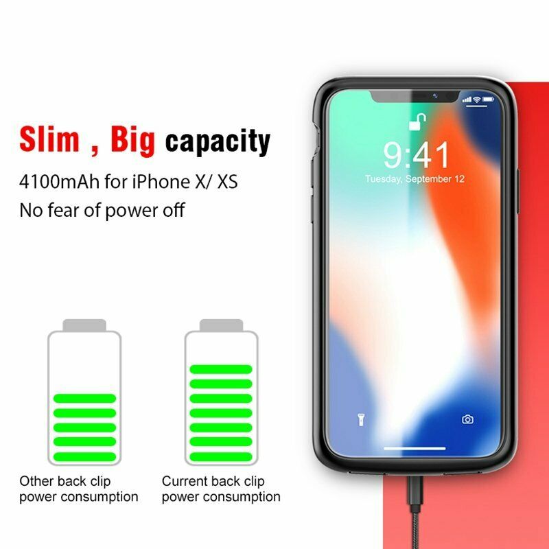 iPhone X / XS Power Bank Battery Charger Case Cover