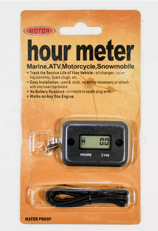 Inductive Waterproof Hour Meter Marine ATV Motorcycle Dirt Bike Sk Engine