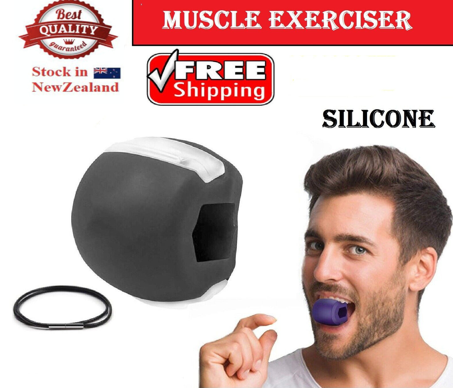 JawLine Exercise Facial Toner Jaw Muscle Exerciser Fitness Neck Face Toning tool