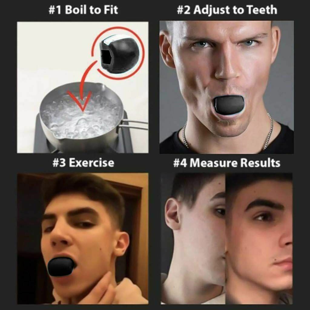 JawLine Exercise Facial Toner Jaw Muscle Exerciser Fitness Neck Face Toning tool