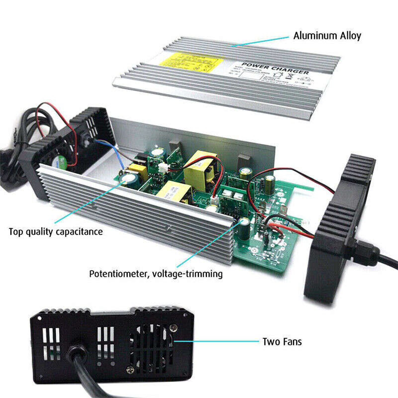 Lithium AC/DC 12V 20A Battery Charger For Lithium Iron LiFePO4