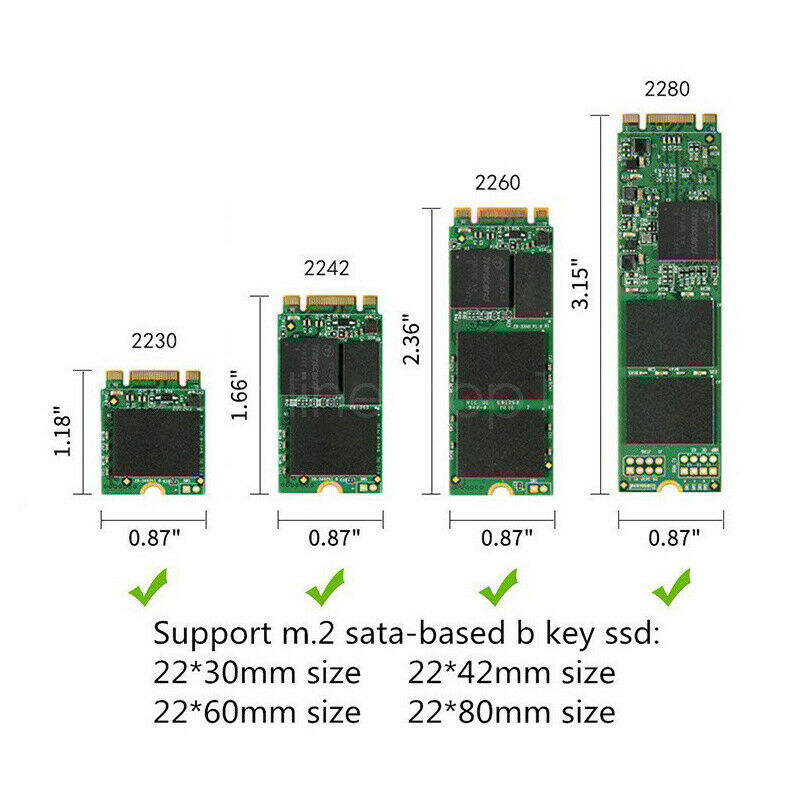 USB 3.1 Type-C M.2 NVMe SSD Enclosure 10Gbps M-Key PCI-E Mobile Case Box