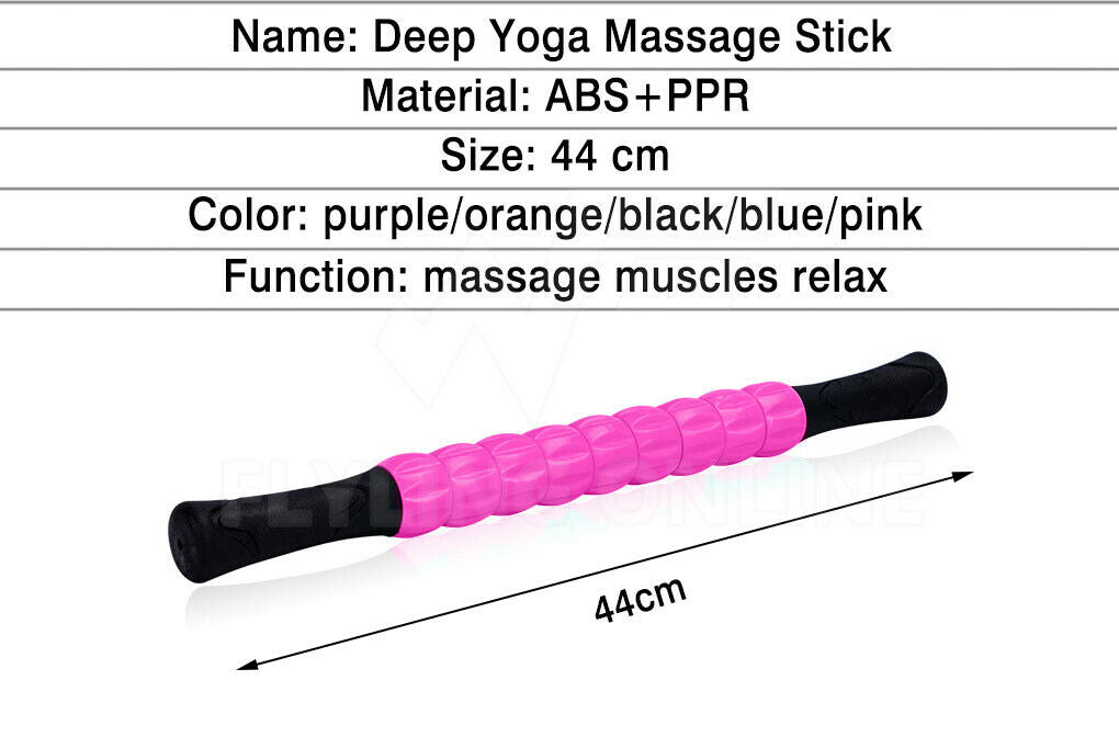 Yoga Massage Stick Point Sport Muscle Body Travel Massager Tool