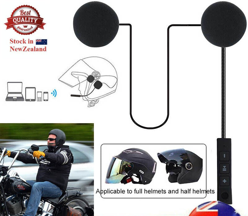 Wireless Bluetooth Motorcycle Helmet- Headset Speaker Headphones Handsfree w/Mic