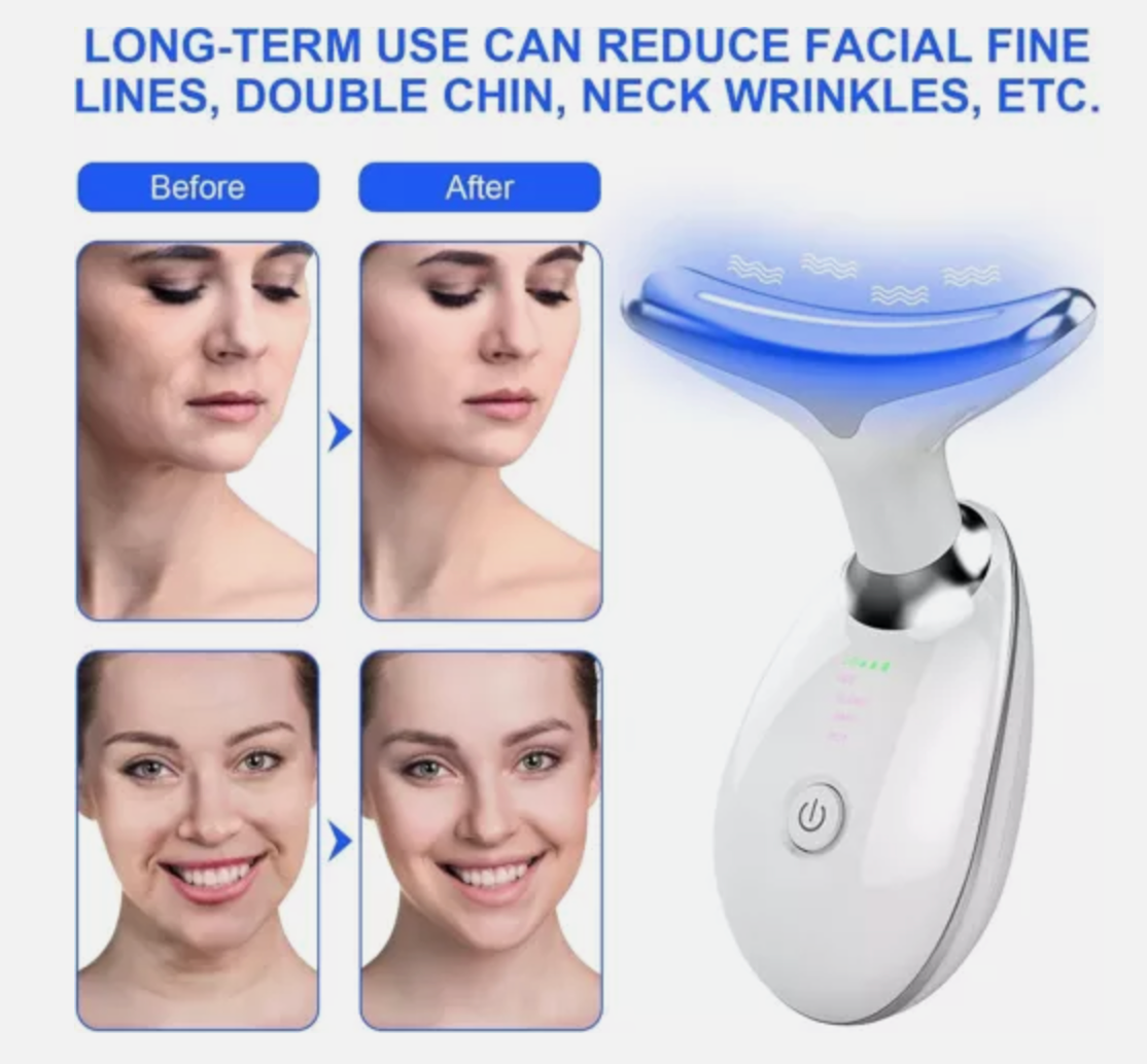 Rejuvenation Massager Neck Anti Wrinkle Face Beauty Device Skin Lifting Tighten