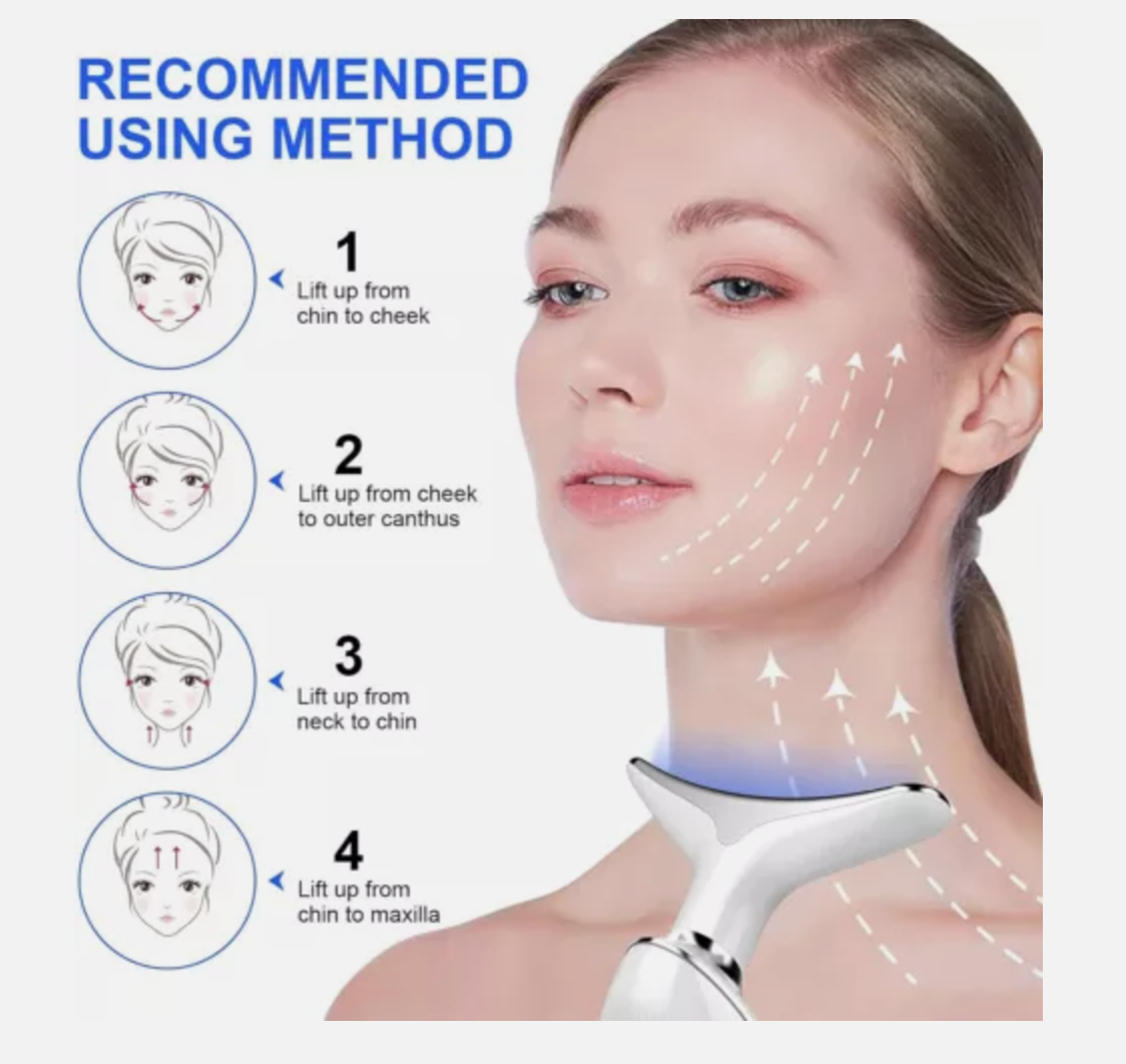 Rejuvenation Massager Neck Anti Wrinkle Face Beauty Device Skin Lifting Tighten