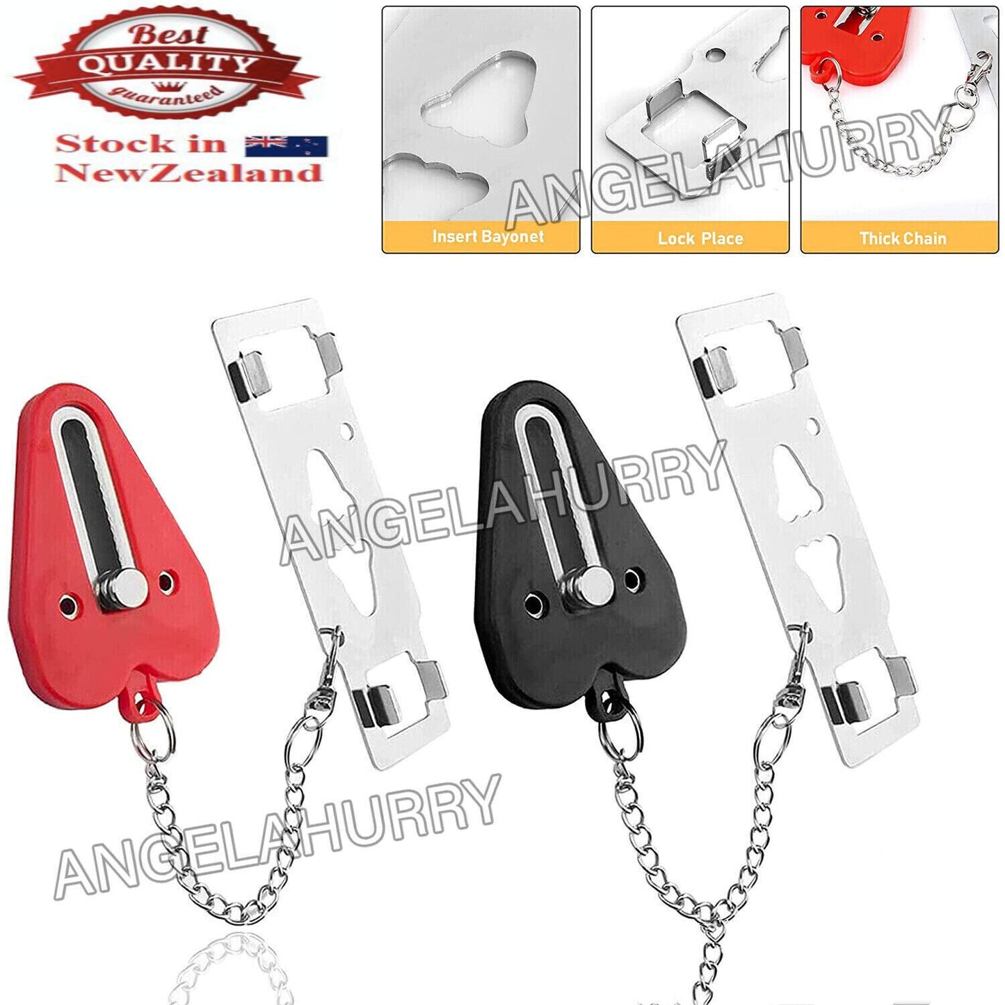 Portable Door Lock Security Safety Travel Hotel Home Addalock Safe Lock